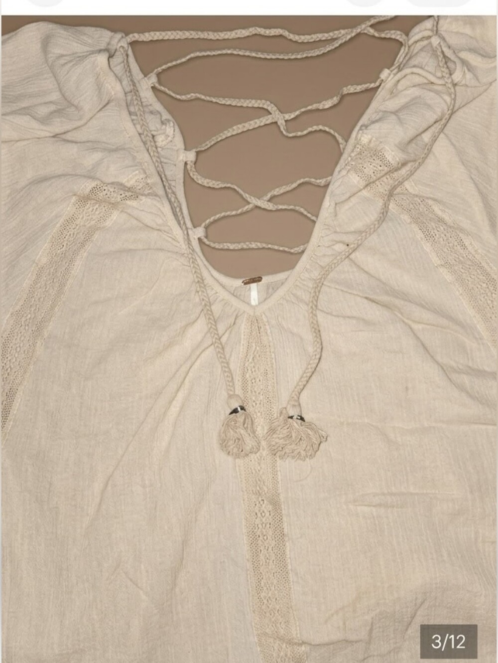 Free People Indie Boho Gauze Tunic Sz. M